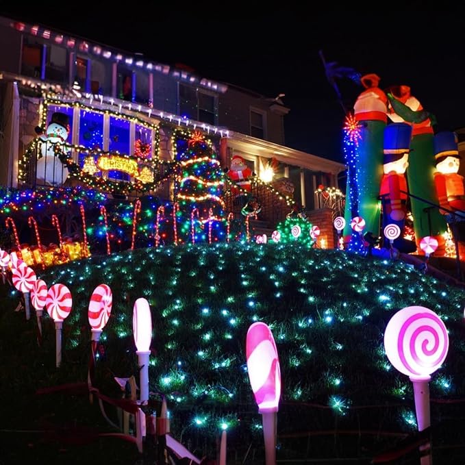 TW SHINE Color Changing Christmas Lights, 66 FT 200 LED RGB Halloween Lights Outdoor with Remote Waterproof for Indoor Xmas Tree Party Wedding Decorations