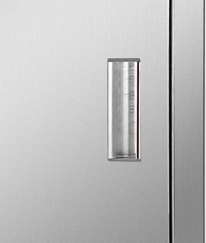 Outdoor Kitchen Door 14" W x 20" H Stainless Steel BBQ Single Access Door Flush Mount Vertical Wall Doors with Handle Suitable for Grilling Station Outside Cabinet Outdoor Kitchen
