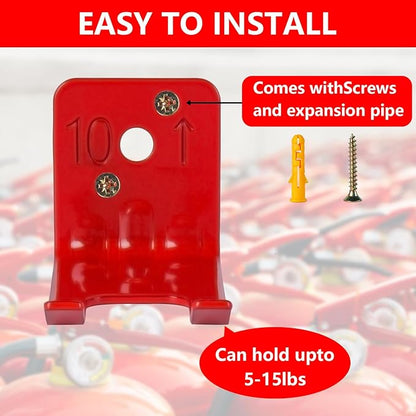 Fire Extinguisher Mounts & Brackets,2 Pack Fire Extinguisher Brackets and Holders,Wall Hook Holder Hanger for 10 lb fire Extinguisher Mount
