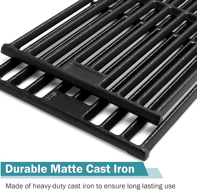 Criditpid Grill Grates Replacement for Char Griller 5050, 5650, 2121, 3001, 5072, 2123, 3072, 2828, 3030, 4000, King Griller 3008 5252, 19 3/4" Cast Iron Cooking Grid for Chargriller Duo 5050 Parts
