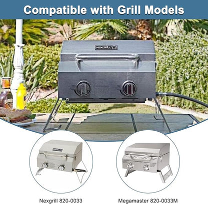 Replacement Parts for Nexgrill 820-0033 Grill, Grill Grate, Heat Shield Flame Tamer and Burner for Nexgrill 820-0033 2 Burner Grill, Megamaster 820-0033M Propane Gas Grill