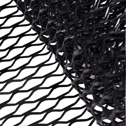 AggAuto Universal 40"x13" Car Grill Mesh 8x25mm Seagull Hole Black | Aluminum Alloy Automotive Grille Insert Bumper, One of the Most Multifunctional Shape Grids 100x33cm