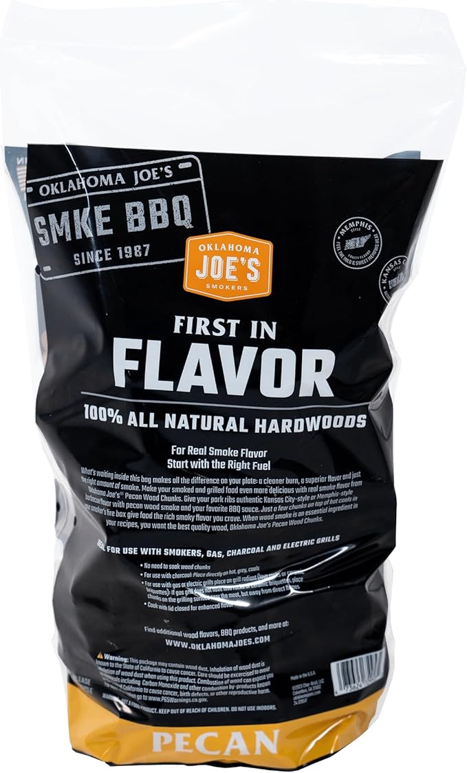 Oklahoma Joe's Pecan Wood Chunks, 432 cu in Bag - 3947295R04