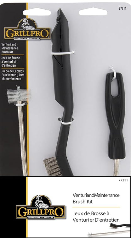 GrillPro 77311 Set Grill Maintenance Kit, Black, Stainless Steel