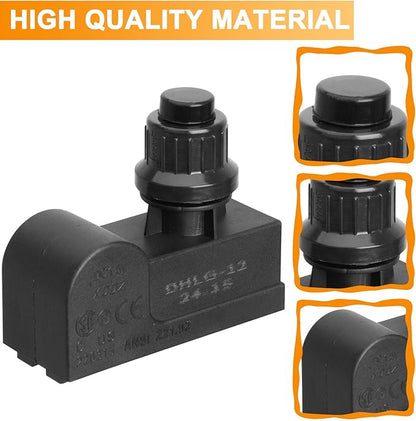 DHLG-12 Grill Igniter Kit for Charbroil, Kenmore, Broil-Mate, Broil King, Nexgrill Grill Igniter Replacement Parts Universal 2 Outlet AAA Battery Push Button Gas Grill Igniter Replacement for Jenn Air