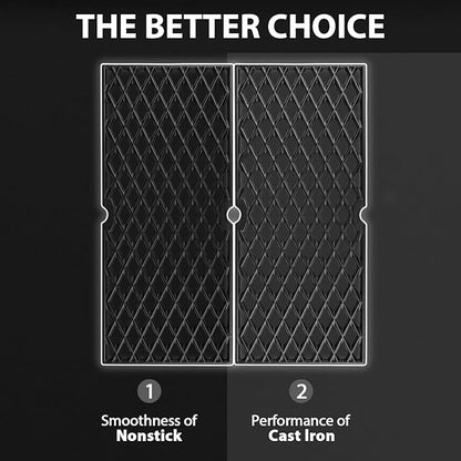Utheer Cast Iron Cooking Grates for Pit boss Austin XL, Rancher XL, 1100pro Series, Traeger Pro Series 34, Traeger Texas Elite 34, Wood Pellet Smoker Grills Replacement Parts, 3 PCS