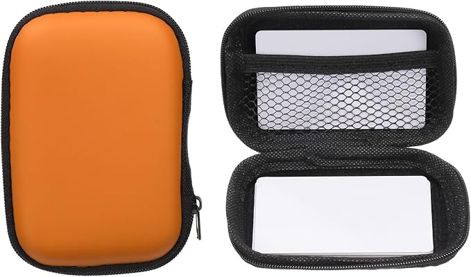 Card Game Case, Soft Cloth Playing Waterproof Card Storage Travel Game Case Compatible for Outdoor Gaming Camping, Orange
