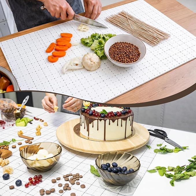 Patelai 30 Pcs Disposable Cutting Boards 24" x 18" Large Heavy Duty Cutting Boards Paper Sheets Mats Drawer Liner for BBQ, Camping, Hunting and Catering