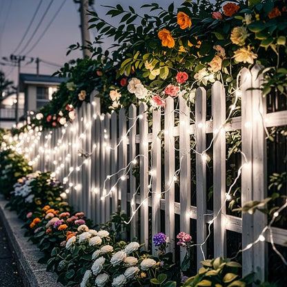 8 Pack Battery Fairy Lights with Remote, 320FT 960LED, Cool White | 8 Modes, Timer Function, Waterproof, Dimmable, Battery Operated Twinkle Light for Indoor Outdoor Xmas Party Holiday Decor