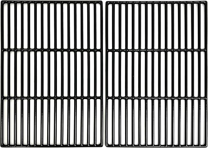 DC103 Cast Iron Cooking grid Porcelain Coated 11 3/4 x 16 15/16" fits for Brinkmann 810-2500, 810-2500-0, Pro Series 2500/2600, Grill Chefs, Grill Zone and other Gas Grills, Set of 2
