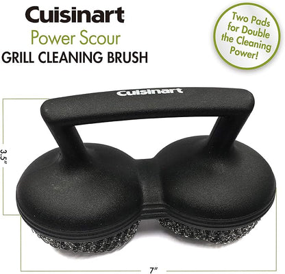 Cuisinart Power Scour Bristle‑Free Grill Brush – Heavy‑Duty Cleaning Tool for Grills and Griddle, Worry‑Free BBQ Scrubber, Great Gift for Men & Dad