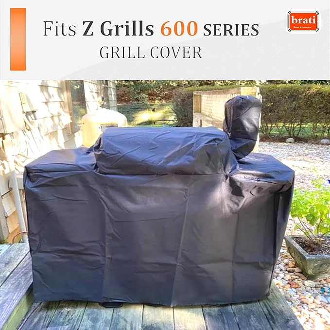 Grill Cover for Z Grills 600 Series Pellet Smoker,54 Inch Z Grills 600D 6002B L6002E 600D3E 6002B2 Pellet Grill Cover Accessories