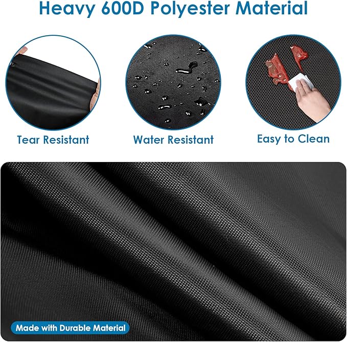 Grill Cover for Hibachi Grill, Outdoor Waterproof Small Tabletop Grill Cover Heavy Duty Camping BBQ Grill Covers - 20 x 11 x 7 Inch