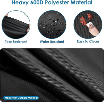 Grill Cover for Hibachi Grill, Outdoor Waterproof Small Tabletop Grill Cover Heavy Duty Camping BBQ Grill Covers - 20 x 11 x 7 Inch