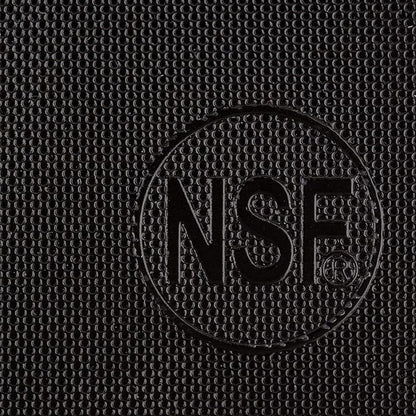 Thirteen Chefs Large 18 x 12 Black Plastic Cutting Board - 1/2" Thick HDPE for Restaurants and Professional Kitchens, NSF