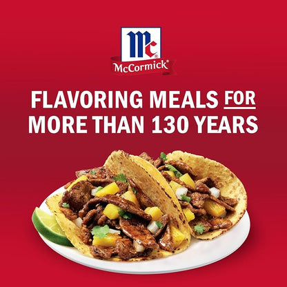 McCormick Seasoning Mix, Al Pastor, Smoky, Tangy & Savory Al Pastor for Tacos, Rice Bowls & Burritos, Ready to Serve In 20 Minutes, 0.75 oz (Pack of 12)