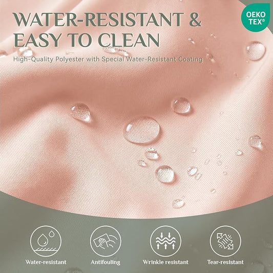 Softalker Rectangle Tablecloth, Waterproof Table Cloths Wrinkle Free Fabric Washable Polyester Table Cover for Dining Tables Party Outdoor Camping Parties Buffet - 60 x 84 inch, Pink