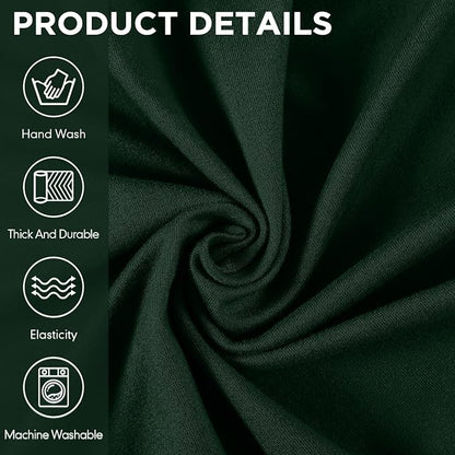 Peryiter 2 Pcs Couch and Loveseat Sofa Covers,Dark Green,Milk Silk | Armchair Covers for Living Room, Sofa Cushion Slipcover 2/3 Seater, Furniture Protector, Polyester and Spandex, Washable