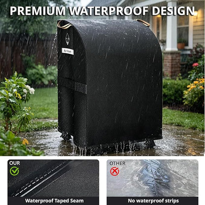 [Upgraded 800D Heavy Duty Fabric]40 Inch Small Grill Cover for Outdoor Grill,Waterproof outdoor grill cover,Windproof & UV-Resistant BBQ Barbecue Cover for Weber,Char-Broil,Brinkmann,Holland and More
