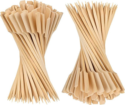 Bamboo Skewers 6 Inch, 200 PCS Cocktail Skewers for Appetizers, BBQ, Fruit Kabobs, Sandwich, Drink