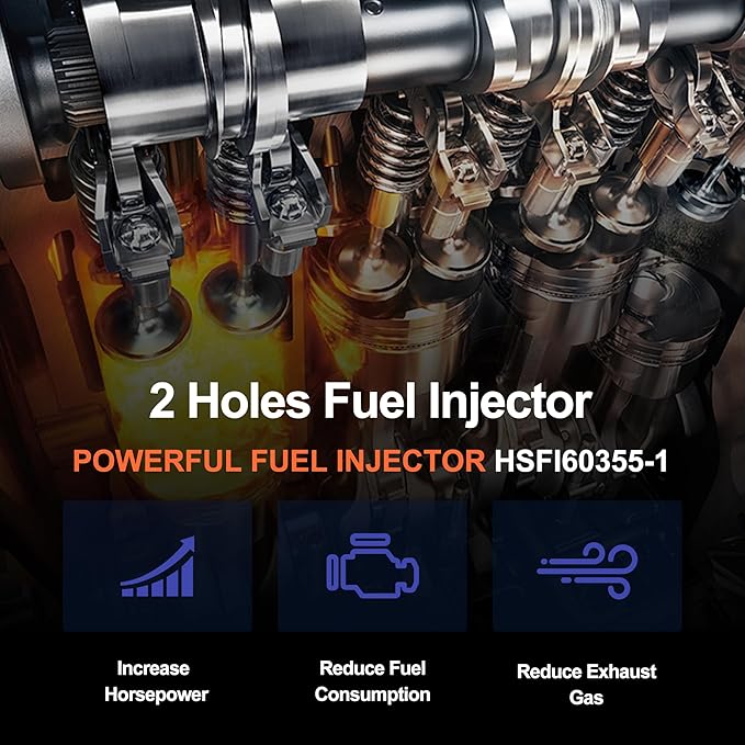 HiSport Fuel Injectors 1PC Compatible with HiSun EFI 500 & 550 Massimo Cub Cadet Coleman Replace 28160355