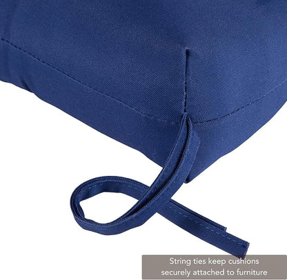 Greendale Home Fashions Blue 44'' x 22'' Outdoor High Back Chair Cushion