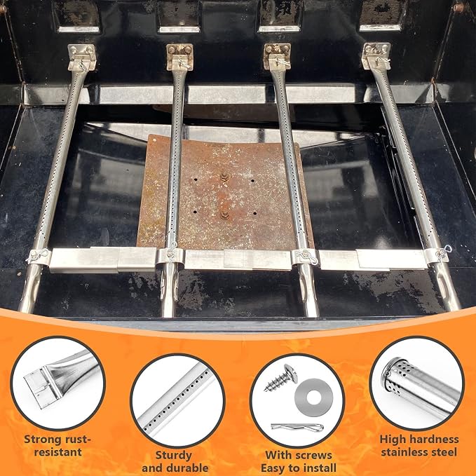 Grill Parts Kit for Char-Broil Performance TRU-Infrared 3-Burner | Fits Char-Broil 463371116, 463280019, 463371719, 463336016 and 463274016; G466-2500-W1 burners and G361-0003-W1 heat plates.