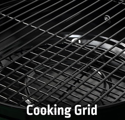 14 inch portable charcoal grill with insulation cover and ventilation vent, suitable for backyard, tailgate, camping, and picnic - black