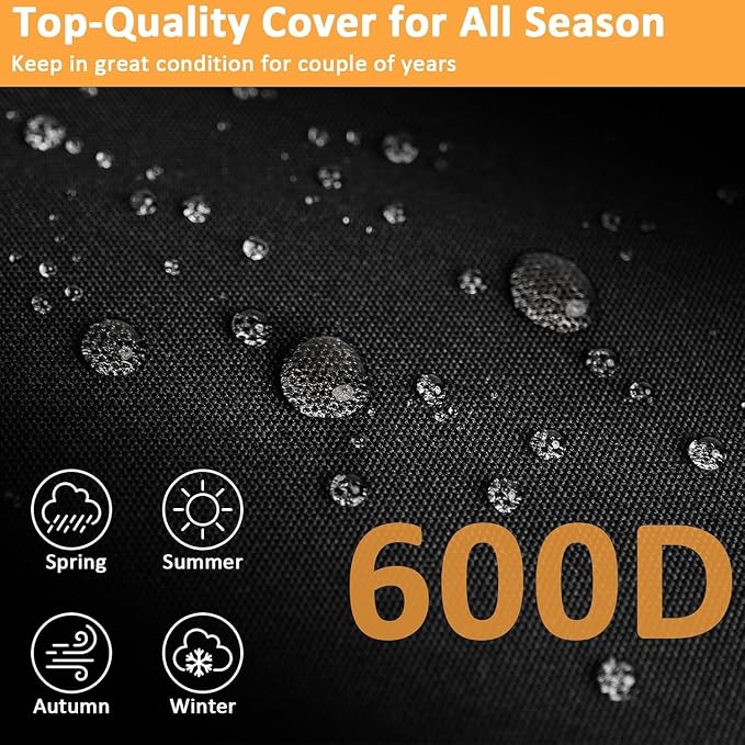 Pizza Oven Cover for Gozney Dome & Dome S1 – 600D Waterproof, Drawstring | Fits Gozney Dome & Dome S1 Dual Fuel, 600D, Waterproof/UV-Resistant, Drawstring Closure NOT for Dome Gen 2/XL Gen 2