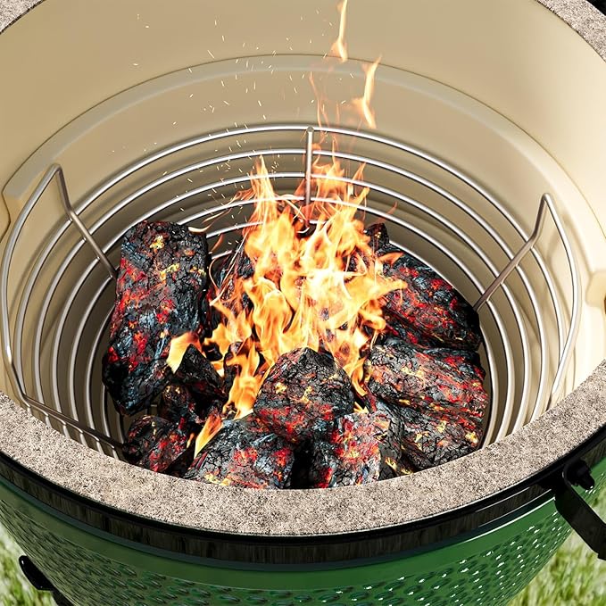 Stainless Steel Charcoal Ash Basket for Big Green Egg, Kamado Joe Grills, Pit Boss, Louisiana