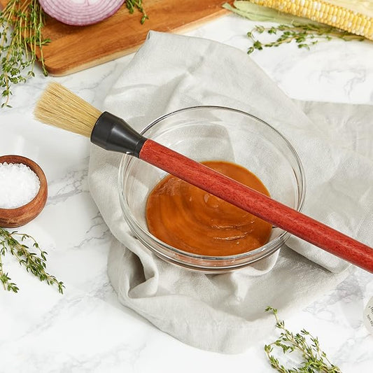RSVP International (BQ-BST) BBQ Basting Brush, 10.5" | Baste Meats & Veggies | All Natural Bristles & Rosewood Handle | Grilling & Marinating