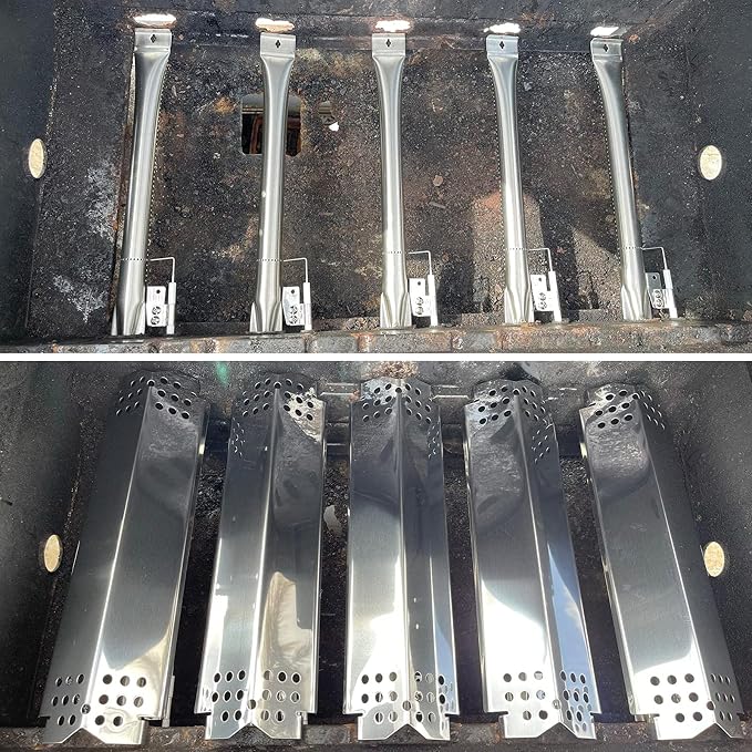 Nexgrill Replacement Parts for 720-0830H 720-0888 720-0888N-5 Burner Tubes 5 Heat Plates 5 Igniters Stainless Steel Kit