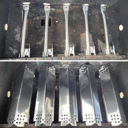 Nexgrill Replacement Parts for 720-0830H 720-0888 720-0888N-5 Burner Tubes 5 Heat Plates 5 Igniters Stainless Steel Kit