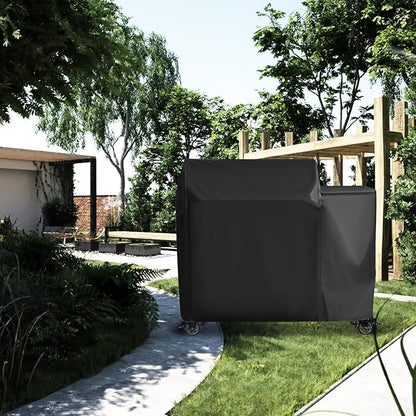 Grill Cover for Recteq Backyard Beast 1000/1200 Wood Pellet Grill, for Rec Tec Backyard Beast RT-1000 Grill, Heavy Duty Waterproof UV Resistant Offset Smoker Cover, BBQ Accessories