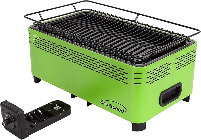Brentwood BBF-31G Smokeless Portable BBQ,Non-Stick,Green