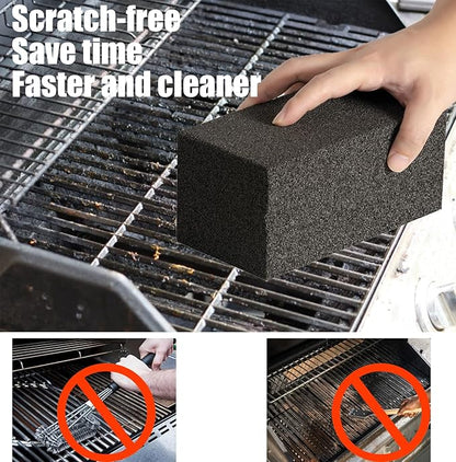 12 Pack Grill Cleaner Brick for Outdoor&Restaurant. Heavy Duty Grill Cleaning Brick. Pumice Stone Cleaner Tool Grill Brick for Cleaning Flat Top Grills Griddles Effectively Without Harsh Chemicals