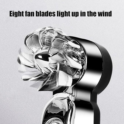 Wind Power Led Lights Waterproof Decorative Adjustable | 2 Pieces Wind Powered LED Vehicle Daytime Lights for Trucks SUV Motorcycle Bike Auto Travel Road Trips Camping Outdoor