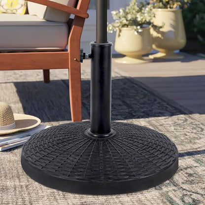 Blissun 26.5 lbs Heavy Duty Patio Market Umbrella Base Stand