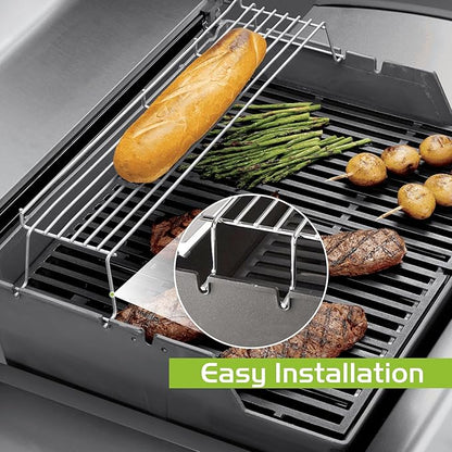 65054 Warming Rack for Weber Genesis 300 Series (2007-2016) E310 E320 E330 S310 S320 S330 Gas Grill Replacement Parts 81323 62749 Stainless Steel