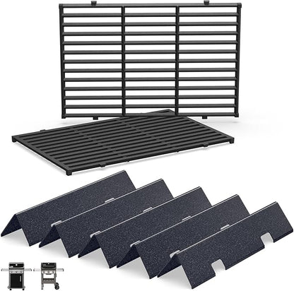 QuliMetal Grill Parts Replacement 7636/67046 Flavorizer Bars 7639/7638 Grill Grate for Weber Spirit/Spirit II 300 Series & GS4,Spirit E/S-310 320,Spirit II E/S 310 Gas Grills with Front Mount Control