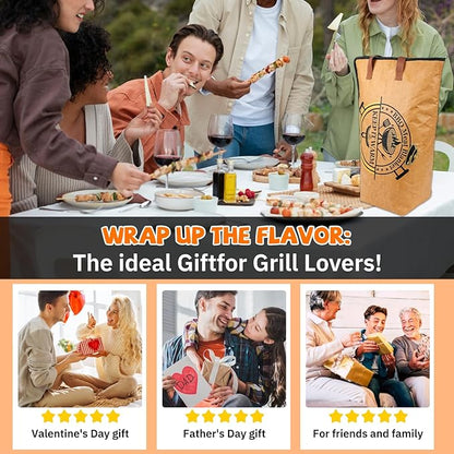 BBQ Blanket for Resting Meat - Insulated Brisket Blanket, Reusable Smoker Grilling Meat Resting Bag for Large Brisket Beef Pork Shoulders Turkeys, for Dad Father Daddy