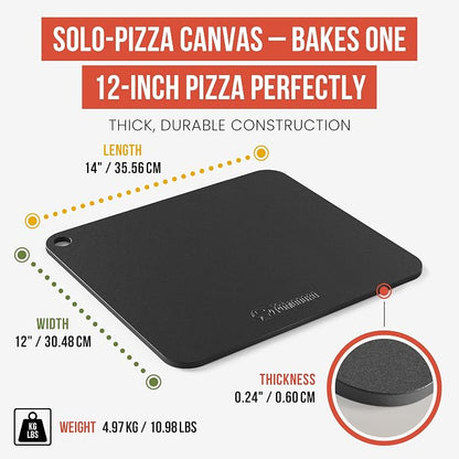 Chef Pomodoro Pizza Steel for Oven 14x12", 1/4" Thick, With Lifting Holes | Baking Steel For Oven, Grill, And Sourdough Bread Baking; Baking Stone For Oven Delivers Crispy, Restaurant-style Pizza Crust