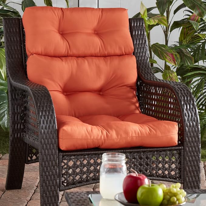 Greendale Home Fashions Sunrise 44'' x 22'' Outdoor High Back Chair Cushion