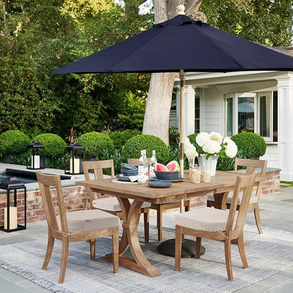 Topotdor Outdoor Chair Cushions Set of 2, Waterproof Patio Chair Cushions for Outdoor Furniture, Round Corner Seat Chair Pads with Ties for Patio Garden Dining Office, 18"x18"x2", Beige