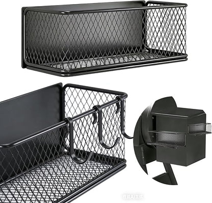 2 Set Magnetic Storage Bin, Outdoor Smoker Shelf, Compatible with Traeger Ironwood 885/650, Pro Series 34/22, Pro D2 575/780 & Pit Boss Grills