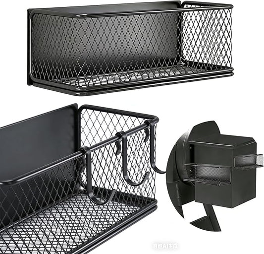 2 Set Magnetic Storage Bin, Outdoor Smoker Shelf, Compatible with Traeger Ironwood 885/650, Pro Series 34/22, Pro D2 575/780 & Pit Boss Grills