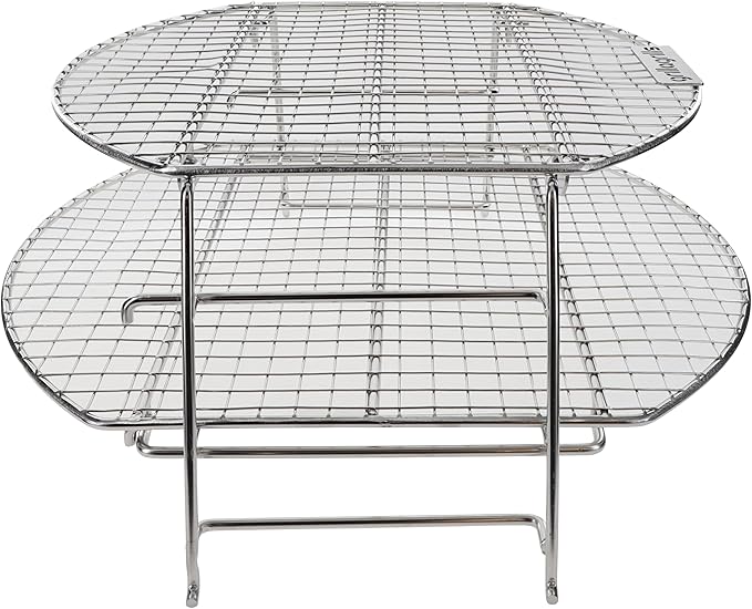 GRILLA OG Alpha Connect Pellet Grill Smoker with Round Design and Sliding Lid, Heavy-Duty Stainless Steel Construction, 488 Square Inches of Cooking Space for Smoking, Grilling (Jerky Rack)