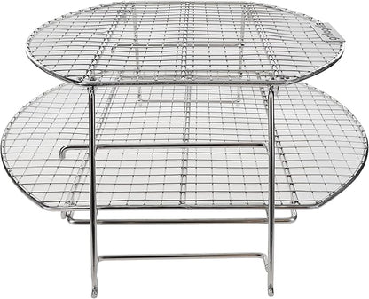 GRILLA OG Alpha Connect Pellet Grill Smoker with Round Design and Sliding Lid, Heavy-Duty Stainless Steel Construction, 488 Square Inches of Cooking Space for Smoking, Grilling (Jerky Rack)
