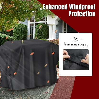 SHINESTAR Griddle Cover for Blackstone 36 Inch Griddle with Hood, Heavy Duty 5482 Flat Top Grill Cover with Velcro, Waterproof & UV-Resistant BBQ Cover for Blackstone 4 Burner Grill