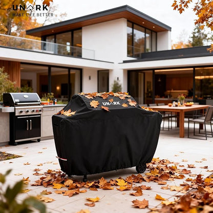 Grill Cover for Outdoor Grill 48 Inch for Weber Grill Covers Heavy Duty Waterproof BBQ Covers for Outside 48 Inch Weber Spirit 2 Grill Cover 48" L x 18" W x 42" H (Black)